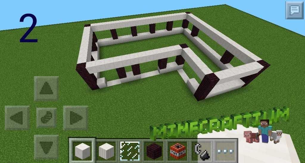 Дом в minecraft схема