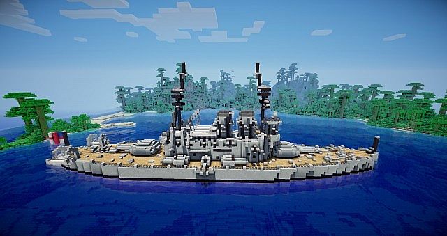 Карта майнкрафт корабль военный